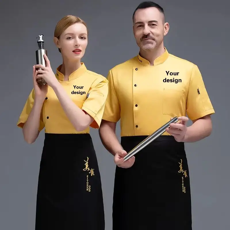 Chef Uniform For Men Jacket Cooking Clothes Kitchen Shirt Suit Waitress Food Service Coat Girl Personalized Works Custom Logo
Chef Uniform For Men Jacket Cooking Clothes Kitchen Shirt Suit Waitress Food Service Coat Girl Personalized Works Custom Logo