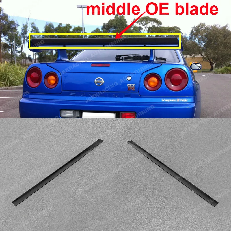 For Nissan Skyline GTR R34 Carbon Fiber OE-Style Rear Spoiler Wing Small Blade
For Nissan Skyline GTR R34 Carbon Fiber OE-Style Rear Spoiler Wing Small Blade