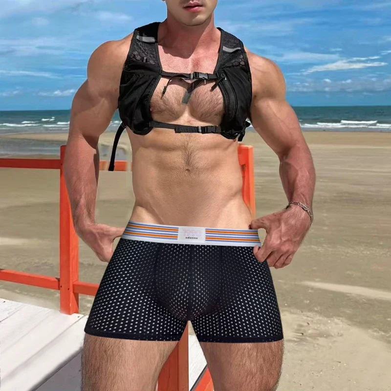 Men's Butt-Lifting Underwear Boxer Briefs Mesh-Ventilated with Removable Cups Butt Pads Bikini Man Panties Trunks
Men's Butt-Lifting Underwear Boxer Briefs Mesh-Ventilated with Removable Cups Butt Pads Bikini Man Panties Trunks