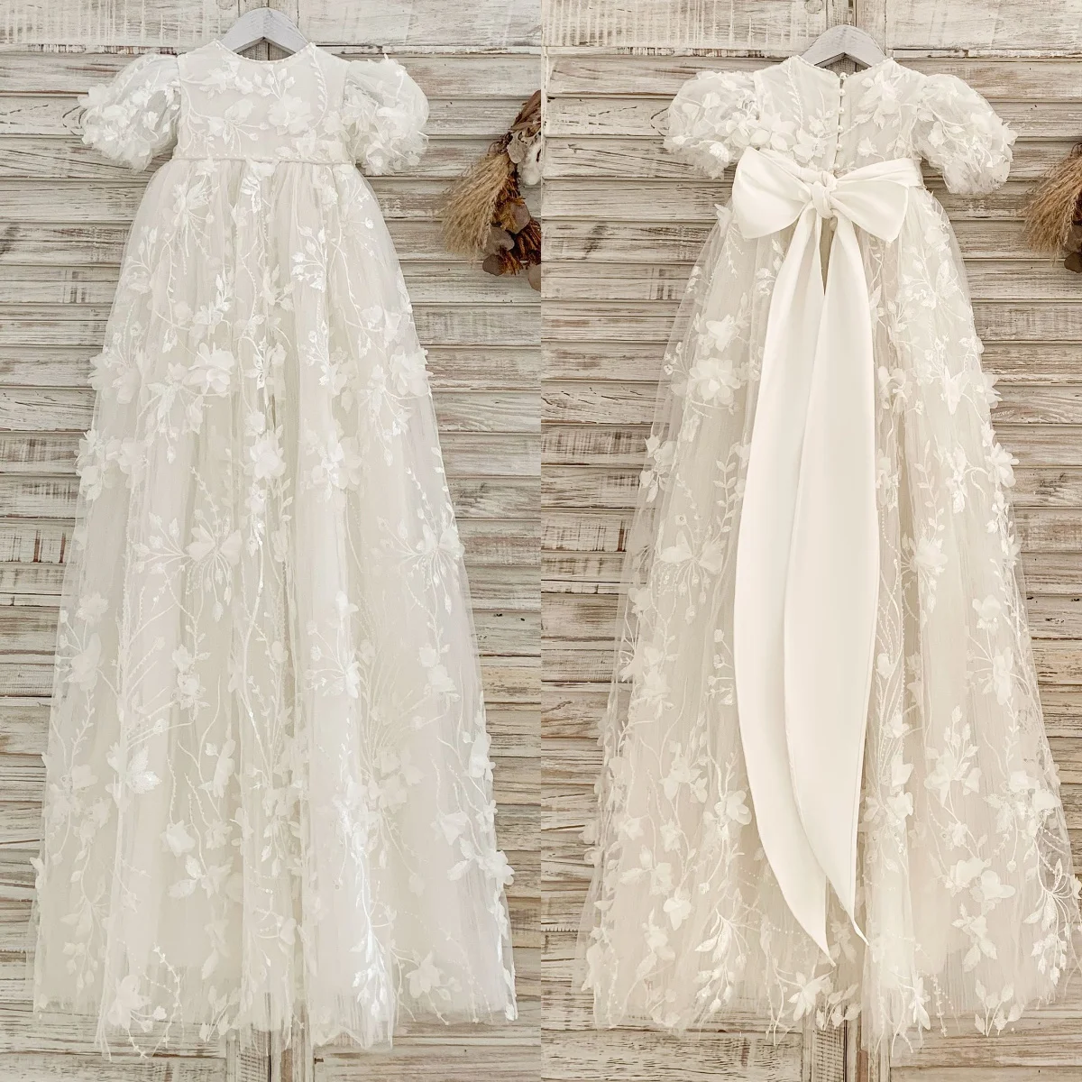 Luxury 3D Floral Baby Christening Gowns Lace Appliques Girls Baptism Customized Newborn Kids Birthday First Communion Dresses
Luxury 3D Floral Baby Christening Gowns Lace Appliques Girls Baptism Customized Newborn Kids Birthday First Communion Dresses