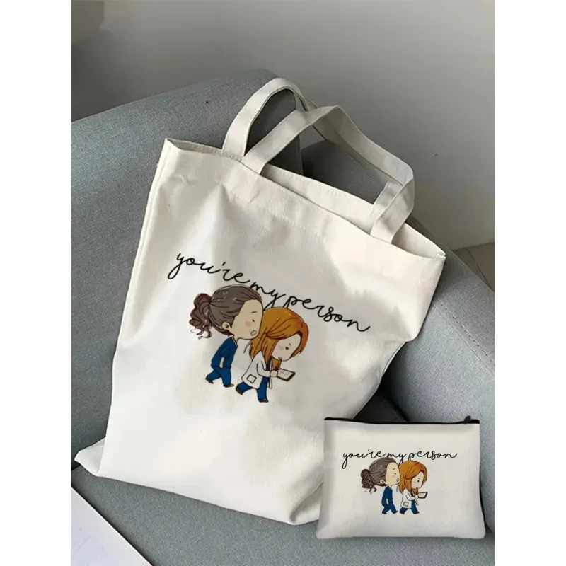 1-2pcs You're My Person Handbag Cosmetic Organizer Greys Anatomy Shoulder Bag Eco Large Capacity Women's Shopping Bag Wallet
1-2pcs You're My Person Handbag Cosmetic Organizer Greys Anatomy Shoulder Bag Eco Large Capacity Women's Shopping Bag Wallet