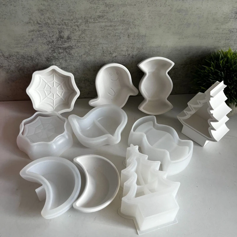 Луна Призрак Свеча Чашка Силиконовая Форма DIY Призрак Паутина Луна Лоток Для Хранения Конфетов Пластырь Смола Капельный Клей Форма Хэллоуин Декор
Луна Призрак Свеча Чашка Силиконовая Форма DIY Призрак Паутина Луна Лоток Для Хранения Конфетов Пластырь Смола Капельный Клей Форма Хэллоуин Декор