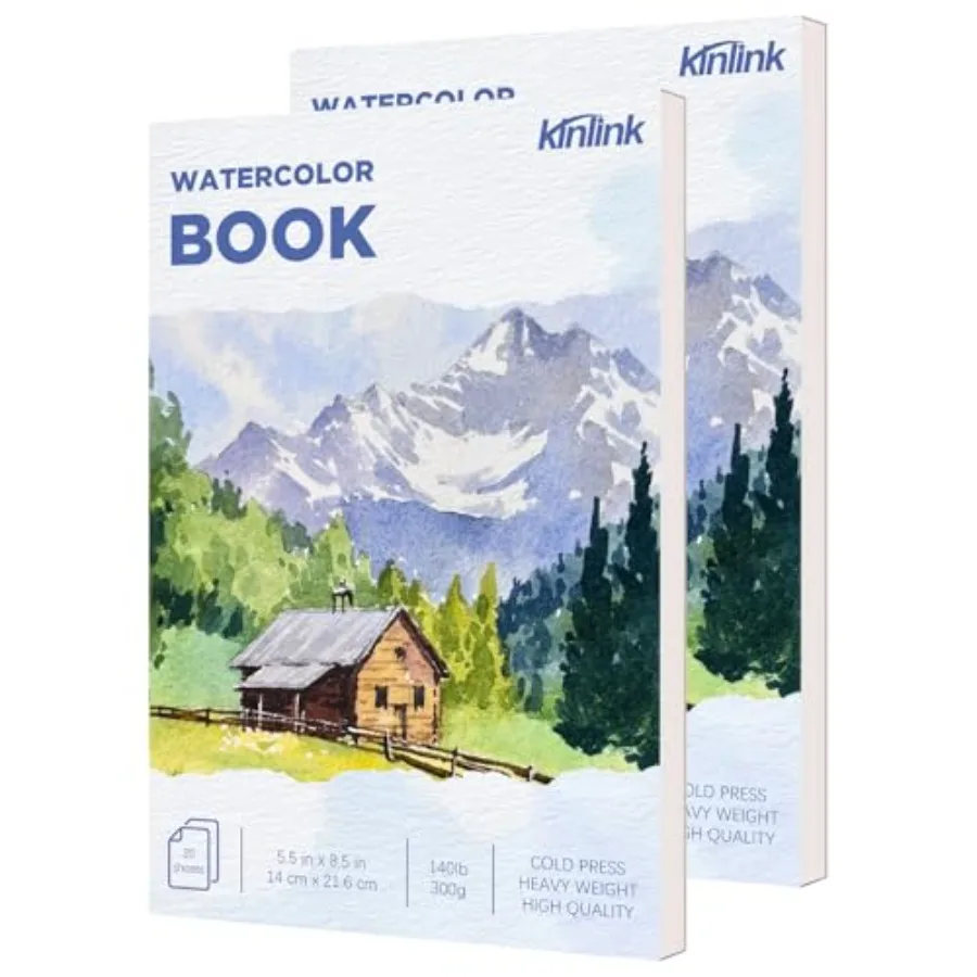 2 Pack Watercolor Paper Pad, 140lb/300g Water Color Paper, 20 Sheets Cold Press Drawing Painting Paper Sketchbook Notebook, Art
2 Pack Watercolor Paper Pad, 140lb/300g Water Color Paper, 20 Sheets Cold Press Drawing Painting Paper Sketchbook Notebook, Art