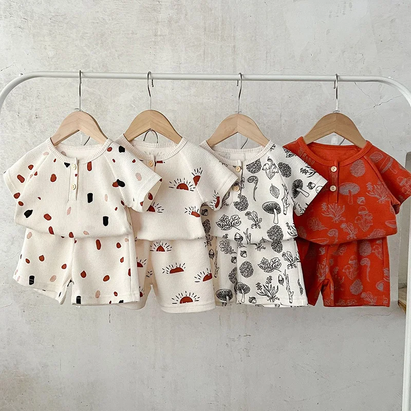 Summer Toddler Baby Boys Girl Clothes Suit Casual Short Sleeve Printed T-shirt+Shorts Infant Baby Girls Boys Clothing Set
Summer Toddler Baby Boys Girl Clothes Suit Casual Short Sleeve Printed T-shirt+Shorts Infant Baby Girls Boys Clothing Set