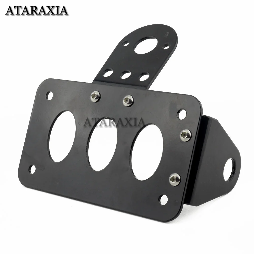 Motorcycle License Plate Holder Side Mount Number Plate Rear Tail Light Bracket Black for Harley Chopper Motorcycle Accessories
Motorcycle License Plate Holder Side Mount Number Plate Rear Tail Light Bracket Black for Harley Chopper Motorcycle Accessories