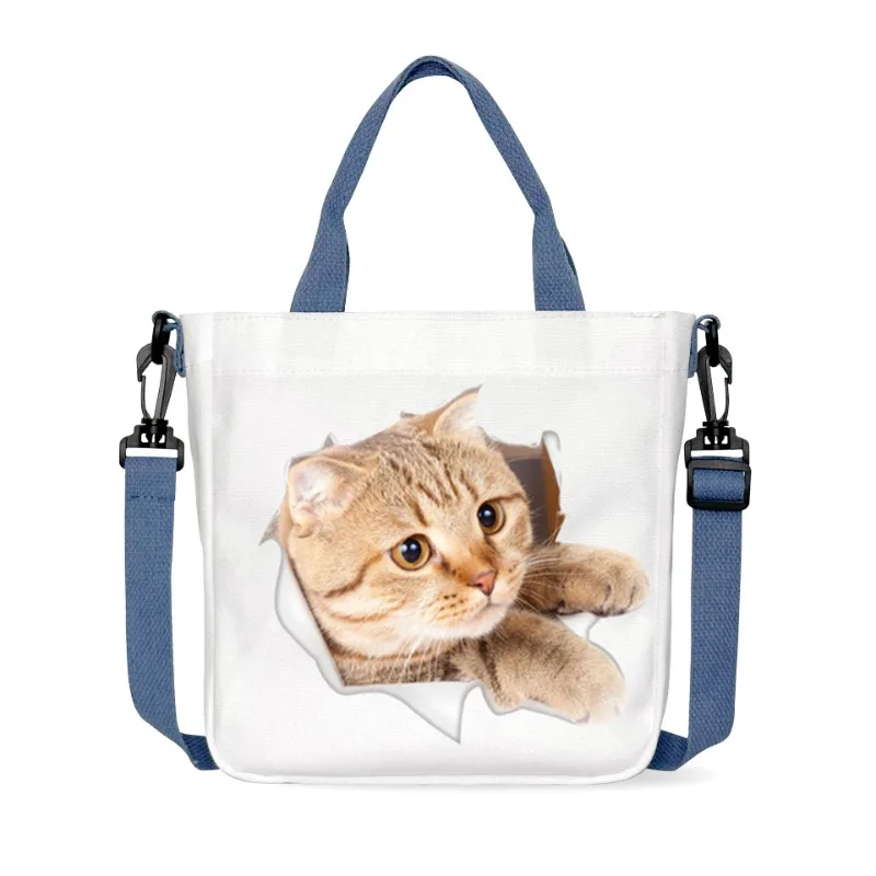 Cartoon Cat Printed Canvas Convenient Shoulder Bag Crossbody Bag Detachable Shoulder Strap Handbag Eco Large Capacity Tote Bag
Cartoon Cat Printed Canvas Convenient Shoulder Bag Crossbody Bag Detachable Shoulder Strap Handbag Eco Large Capacity Tote Bag
