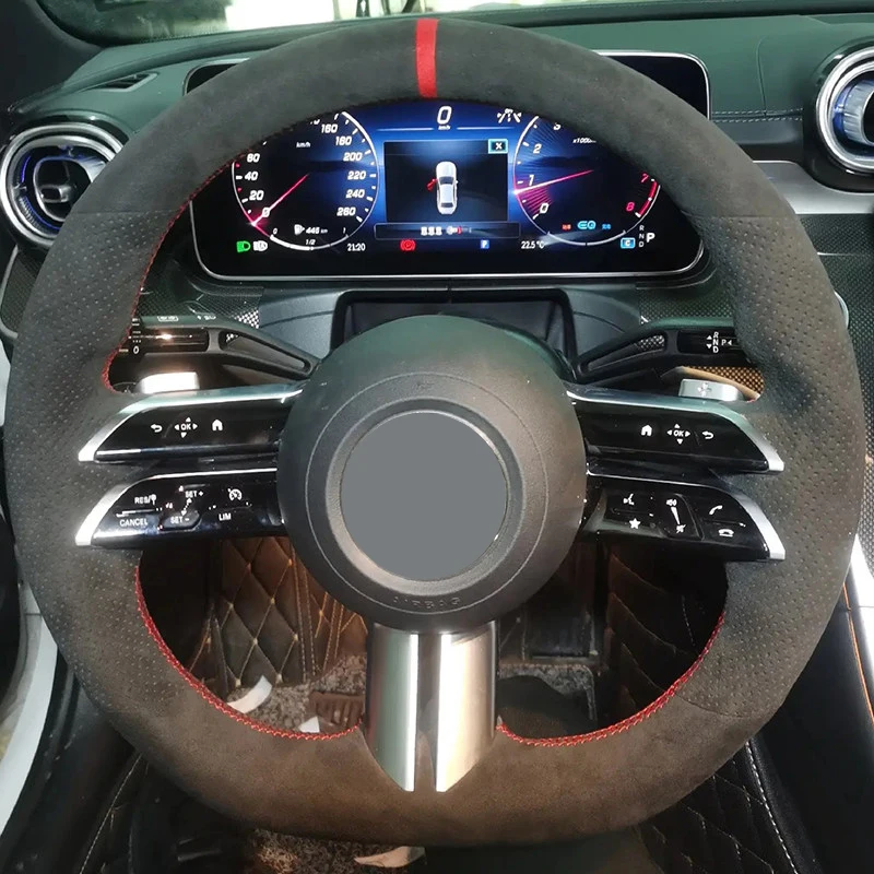 Чехол-накладка на руль автомобиля из замши DIY для Mercedes-Benz AMG GT A35 A45 A45S C43 CLS53 E53 E63 EQE 43 53 SL43 SL55 SL63
Чехол-накладка на руль автомобиля из замши DIY для Mercedes-Benz AMG GT A35 A45 A45S C43 CLS53 E53 E63 EQE 43 53 SL43 SL55 SL63