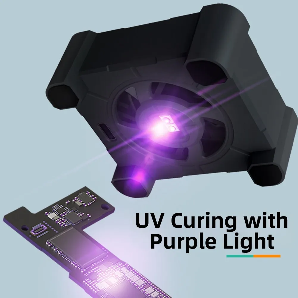 F3 Integrated Cooling and UV Curing Device for Mobile Device Technicians with Green Indicator for Surface Flaws
F3 Integrated Cooling and UV Curing Device for Mobile Device Technicians with Green Indicator for Surface Flaws