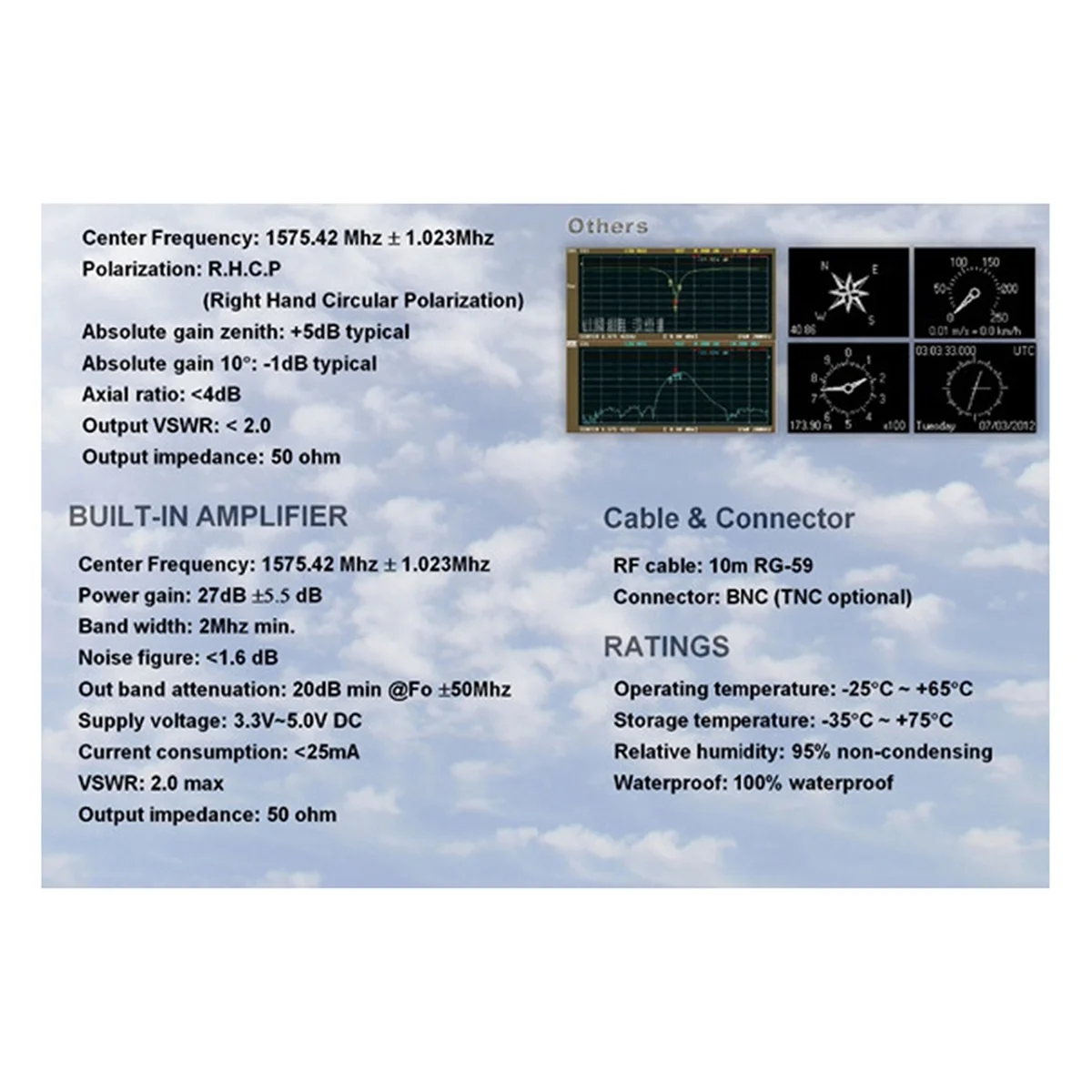 1 шт. GPS-антенны HA-017 Морская GPS-антенна с 10-метровым кабелем Разъем TNC РЧ-кабель 10 м RG-58 Интерфейс TNC
1 шт. GPS-антенны HA-017 Морская GPS-антенна с 10-метровым кабелем Разъем TNC РЧ-кабель 10 м RG-58 Интерфейс TNC