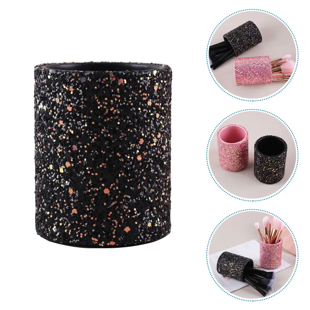 Desktop Office Pen Holder Makeup Brush Bucket Clear Organizer Tool Travel Black Glitter Cup
Desktop Office Pen Holder Makeup Brush Bucket Clear Organizer Tool Travel Black Glitter Cup