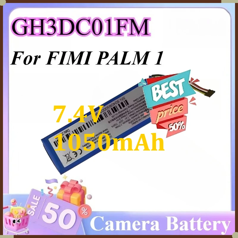 For FIMI PALM 1 PALM1 Gimbal Pocket Camera 2S1P 112474 552270-2S New Polymer Li-Ion Battery GH3DC01FM 7.4V 1050mAh
For FIMI PALM 1 PALM1 Gimbal Pocket Camera 2S1P 112474 552270-2S New Polymer Li-Ion Battery GH3DC01FM 7.4V 1050mAh
