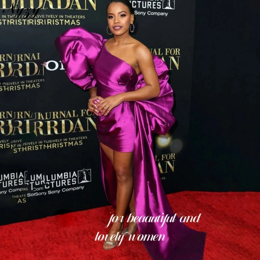 NYZY E726 Couture Satin Pleats Mini Evening Dresses Celebrity High Low Prom Gowns Red Carpet Party Dress Women Dress Elegant
NYZY E726 Couture Satin Pleats Mini Evening Dresses Celebrity High Low Prom Gowns Red Carpet Party Dress Women Dress Elegant