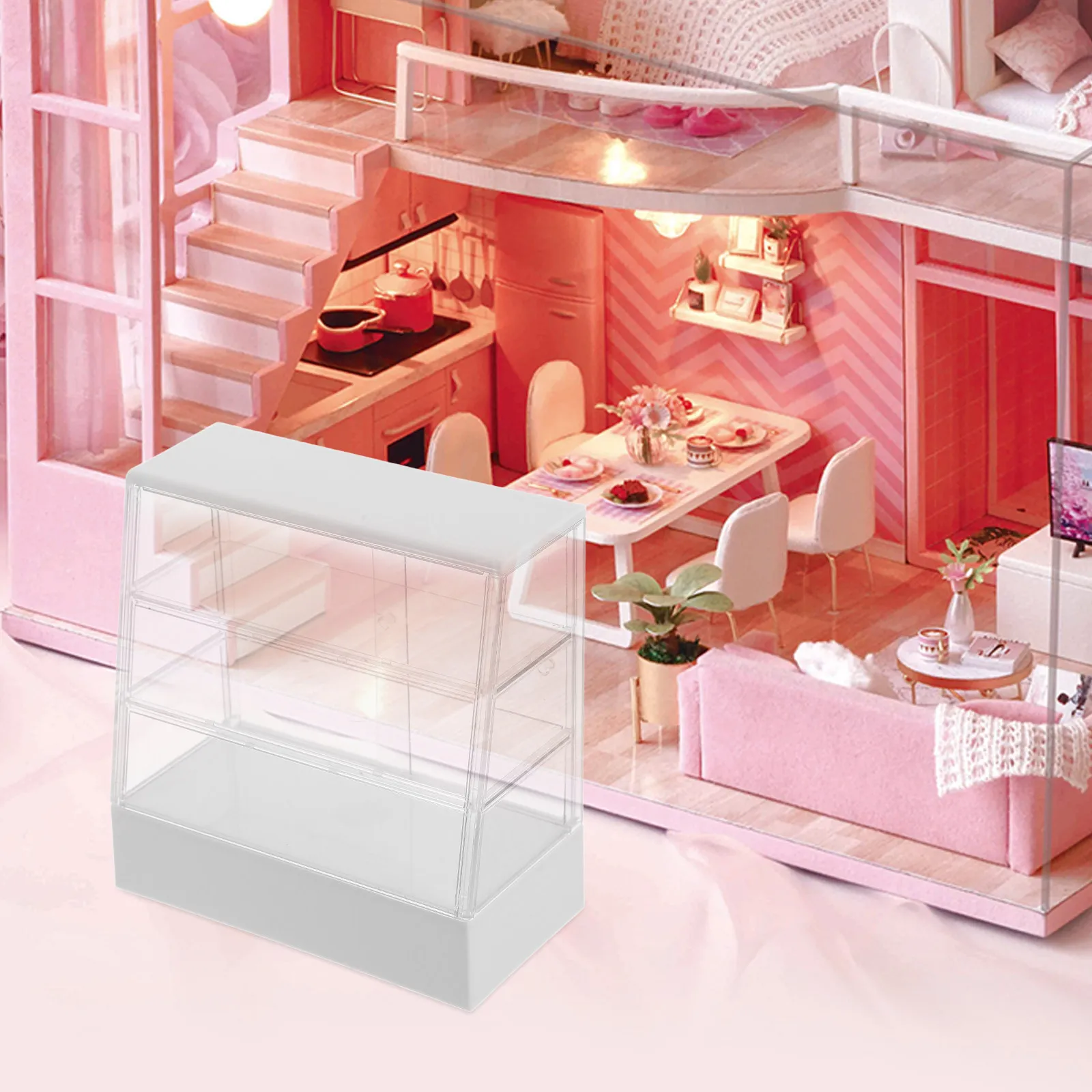 Миниатюрный витринный шкаф для кондитерских изделий, мини-шкаф для кукольного домика, подставка с раздвижными дверцами, декор для кухни, шкаф для пекарни
Миниатюрный витринный шкаф для кондитерских изделий, мини-шкаф для кукольного домика, подставка с раздвижными дверцами, декор для кухни, шкаф для пекарни