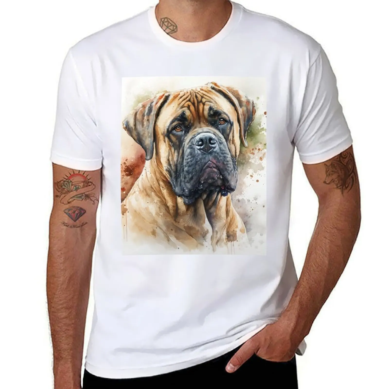 Watercolor Art of a Cute Bullmastiff T-Shirt man t shirt designer t shirts for man cotton funny t shirt man luxury T-Shirt
Watercolor Art of a Cute Bullmastiff T-Shirt man t shirt designer t shirts for man cotton funny t shirt man luxury T-Shirt