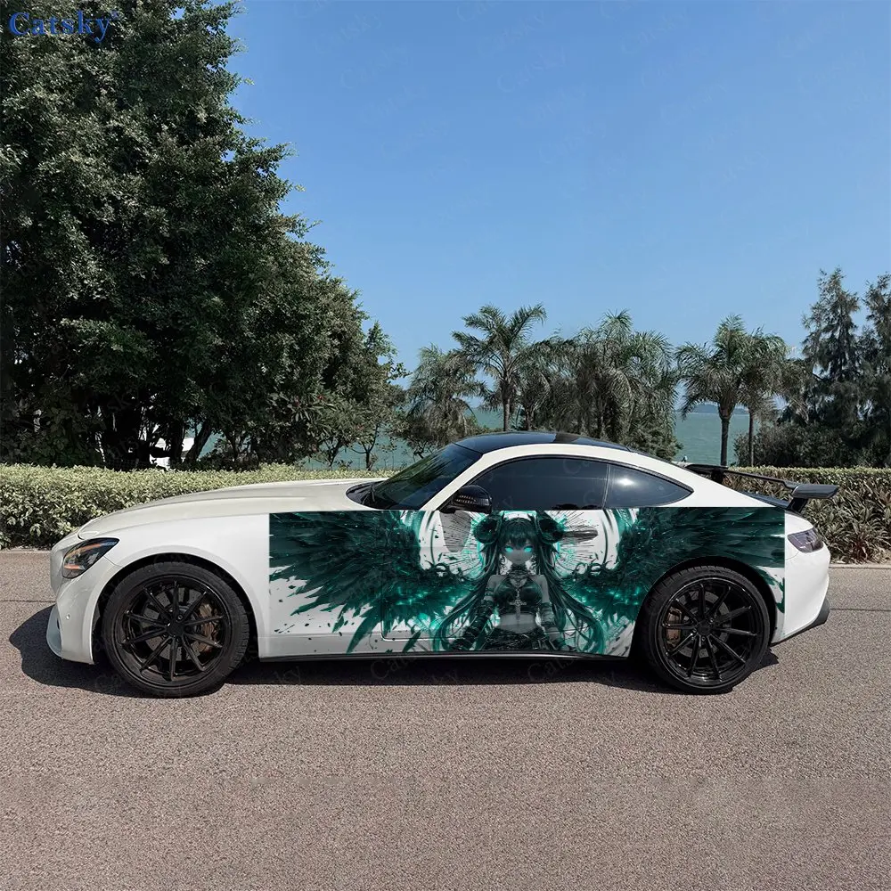 2Pcs Teal Glow Double Wing Dark Girl Car Side Wrap, Self-Adhesive PVC Waterproof & Scratch-Resistant Sticker, Car Accessory Gift
2Pcs Teal Glow Double Wing Dark Girl Car Side Wrap, Self-Adhesive PVC Waterproof & Scratch-Resistant Sticker, Car Accessory Gift