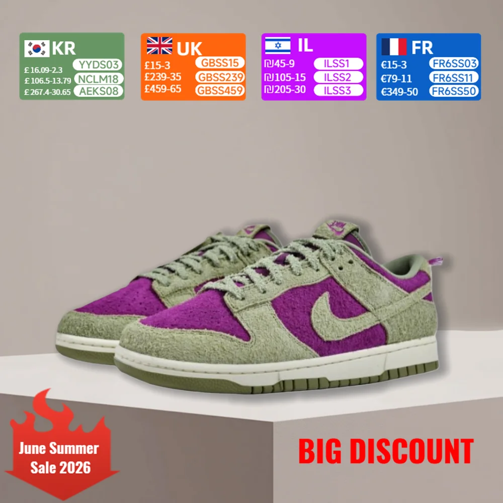 Nike Dunk Low Retro SE Panda Edition Comfortable Low-Top Versatile Sneakers Unisex Style Green and Purple IB2990500
Nike Dunk Low Retro SE Panda Edition Comfortable Low-Top Versatile Sneakers Unisex Style Green and Purple IB2990500