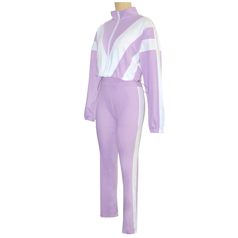Fashion Patchwork Long Sleeve Zipper Crop Jacket and Skinny Pencil Pants Two Piece Set Woman Tracksuit Jogger Sports Outfits
Fashion Patchwork Long Sleeve Zipper Crop Jacket and Skinny Pencil Pants Two Piece Set Woman Tracksuit Jogger Sports Outfits