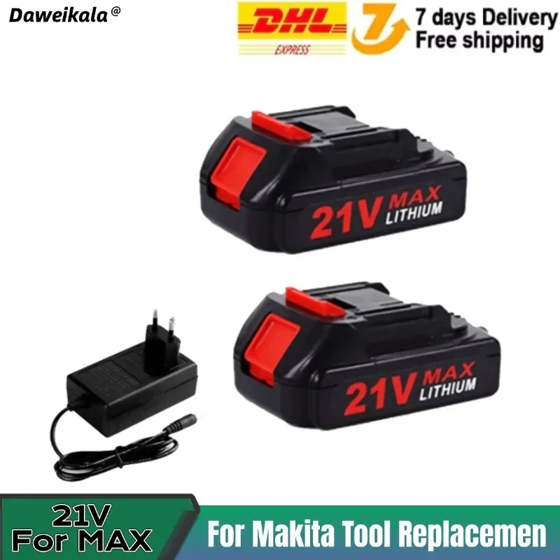 Daweikala 21V Rechargeable Lithium Ion Battery High Capacity Cordless Electric Power Tool Battery For Makita 21V Tool Replacemen
Daweikala 21V Rechargeable Lithium Ion Battery High Capacity Cordless Electric Power Tool Battery For Makita 21V Tool Replacemen