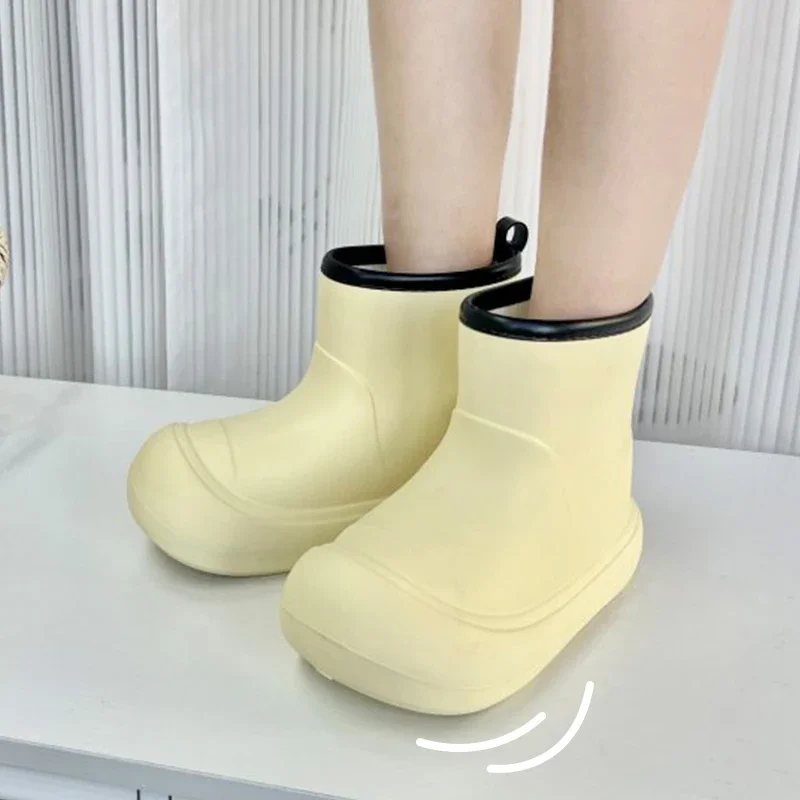 Ladies Shoes 2025 Hot Sale Slip on Women's Boots Outdoor Rainboots Women Round Toe Mixed Colors Platform Flat with Shoes Women
Ladies Shoes 2025 Hot Sale Slip on Women's Boots Outdoor Rainboots Women Round Toe Mixed Colors Platform Flat with Shoes Women