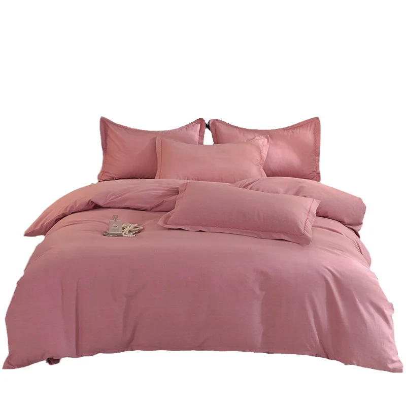 Autumn and Winter Simple Solid Cotton Bed Sheet, Quilt Cover, Four Piece Matte Bedding Set
Autumn and Winter Simple Solid Cotton Bed Sheet, Quilt Cover, Four Piece Matte Bedding Set