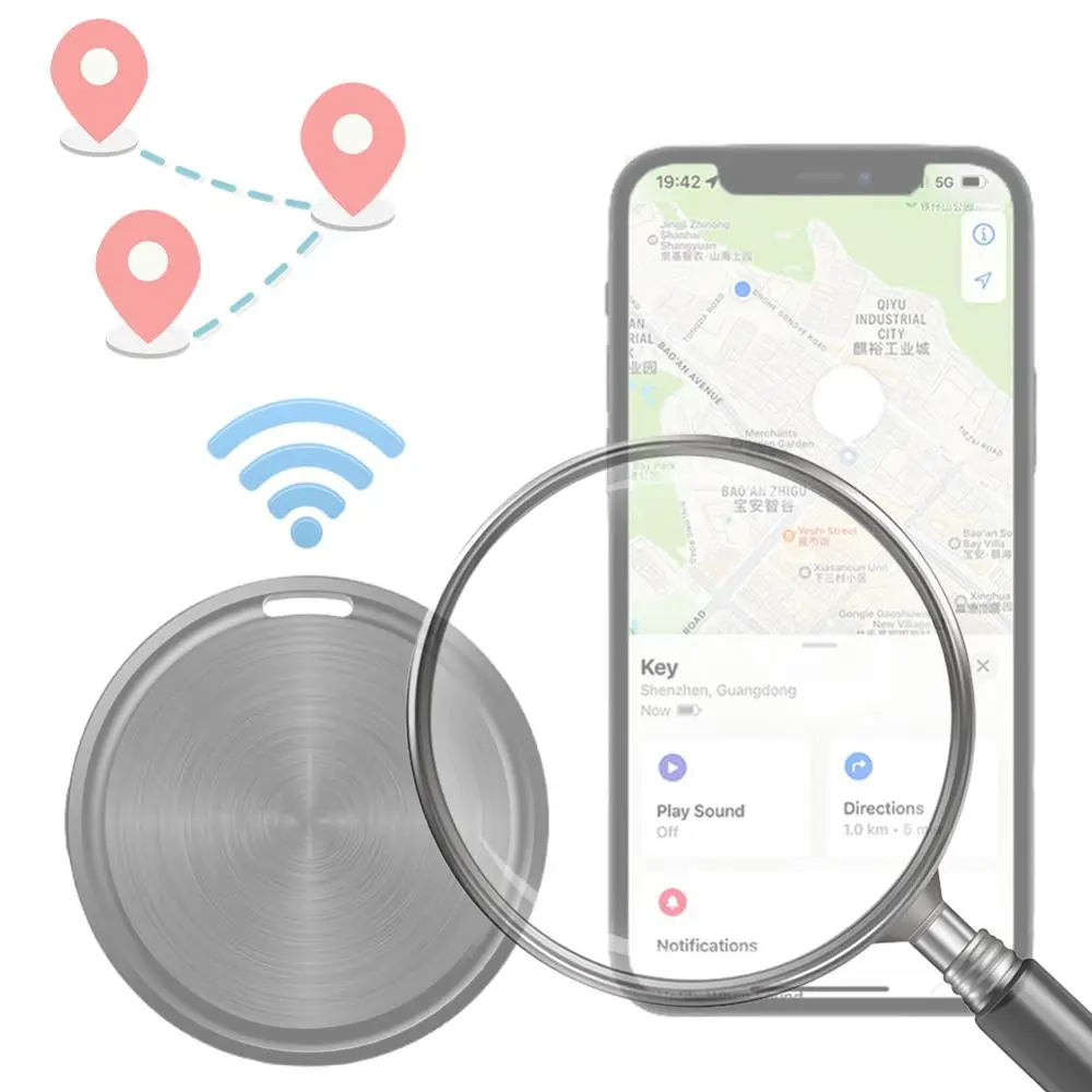 Новый мини-GPS-трекер 2025 года для Android: Bluetooth-локатор для ключей, сумок, кошельков, совместимый с функцией «Найти» (Find My), GPS-трекер
Новый мини-GPS-трекер 2025 года для Android: Bluetooth-локатор для ключей, сумок, кошельков, совместимый с функцией «Найти» (Find My), GPS-трекер
