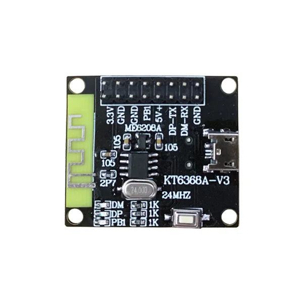 KT6368A HID Bluetooth Module Dual-mode BLE SPP Bluetooth Keyboard Mouse Remote Control Selfie Serial Port AT
KT6368A HID Bluetooth Module Dual-mode BLE SPP Bluetooth Keyboard Mouse Remote Control Selfie Serial Port AT