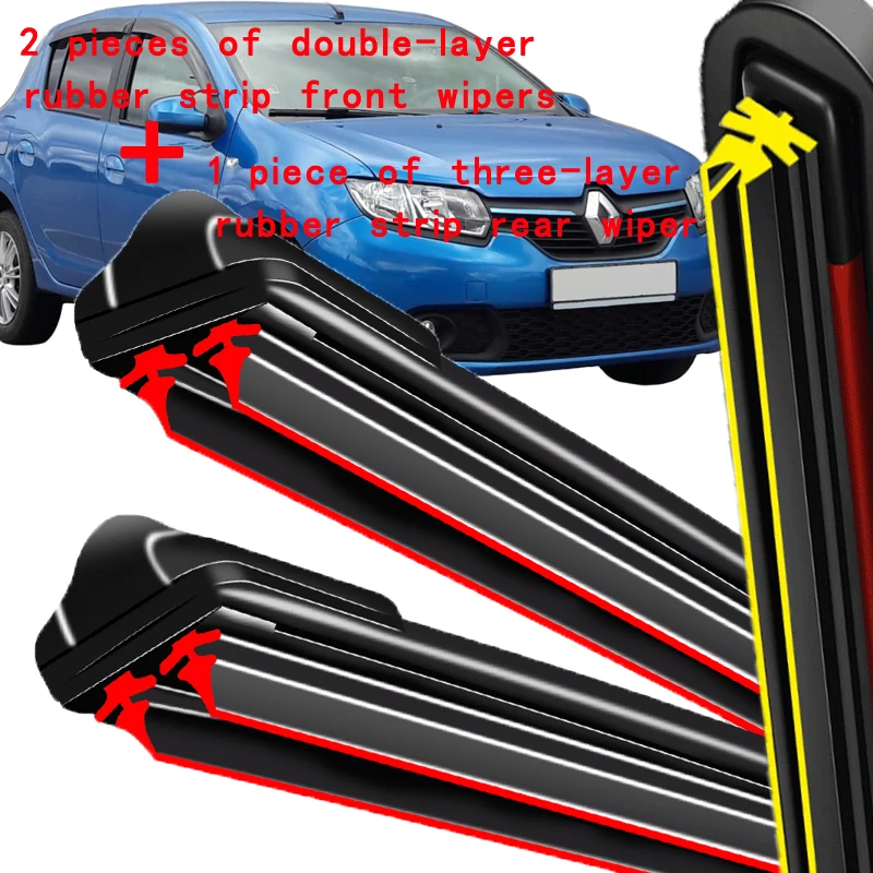 Wiper Front & Rear Wiper Blades Set For Dacia Renault Sandero 2015 2016 2017 2018 2019 Windshield Windscreen 22"19"11"
Wiper Front & Rear Wiper Blades Set For Dacia Renault Sandero 2015 2016 2017 2018 2019 Windshield Windscreen 22"19"11"