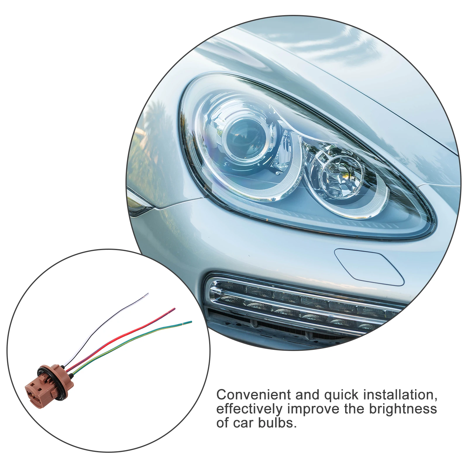Car Lamp Harness Socket Plug-And-Play Light Bulb Holder Universal Fit Plastic Socket Durable Overload Protection Easy
Car Lamp Harness Socket Plug-And-Play Light Bulb Holder Universal Fit Plastic Socket Durable Overload Protection Easy
