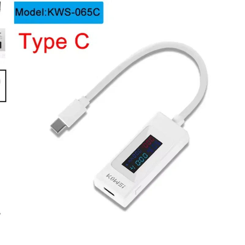 DC Type-C Tester 4-30V Voltage Test Meter 6.5A Current Energy Wattmeter Meter Ammeter Indicator Power Bank Charger Detector
DC Type-C Tester 4-30V Voltage Test Meter 6.5A Current Energy Wattmeter Meter Ammeter Indicator Power Bank Charger Detector