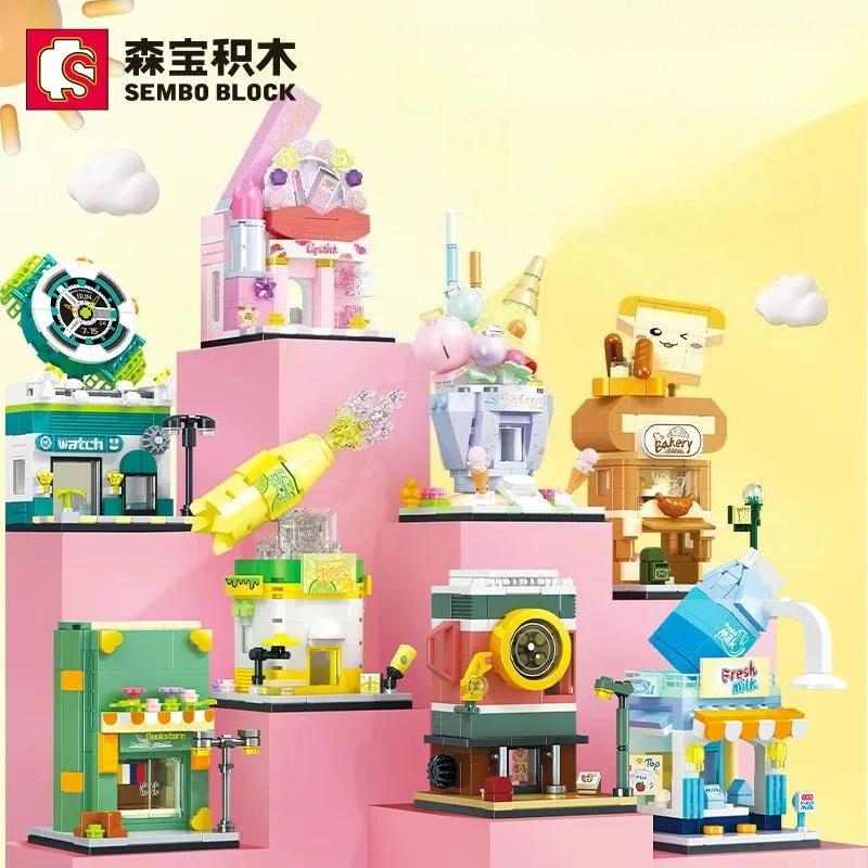 SEMBO House Building Blocks Mini City Store Street View Snack Street Children's Toys Boys and Girls Gifts Compatible with Lego
SEMBO House Building Blocks Mini City Store Street View Snack Street Children's Toys Boys and Girls Gifts Compatible with Lego