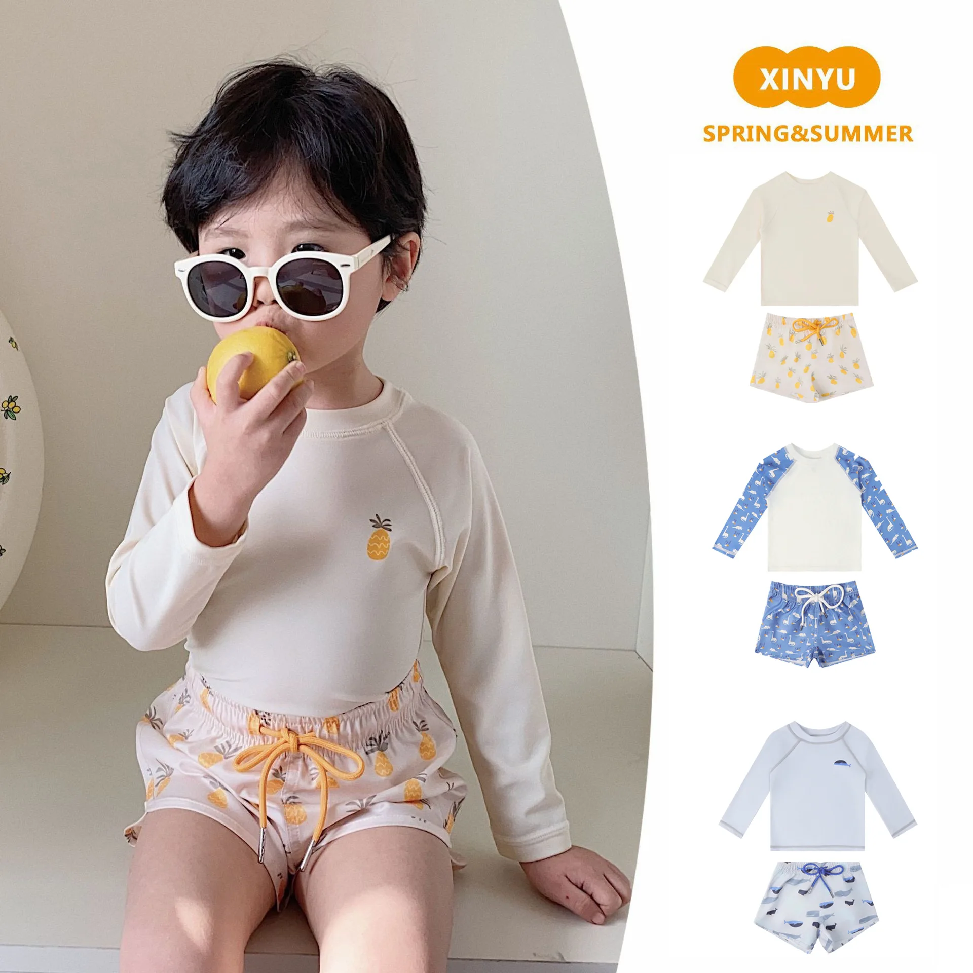 Boys Swimsuit 2025 Summer Cartoon Fashion Boys Long-sleeved Split Swimsuit Quick-drying Sunscreen Beachwear Children's Clothing
Boys Swimsuit 2025 Summer Cartoon Fashion Boys Long-sleeved Split Swimsuit Quick-drying Sunscreen Beachwear Children's Clothing