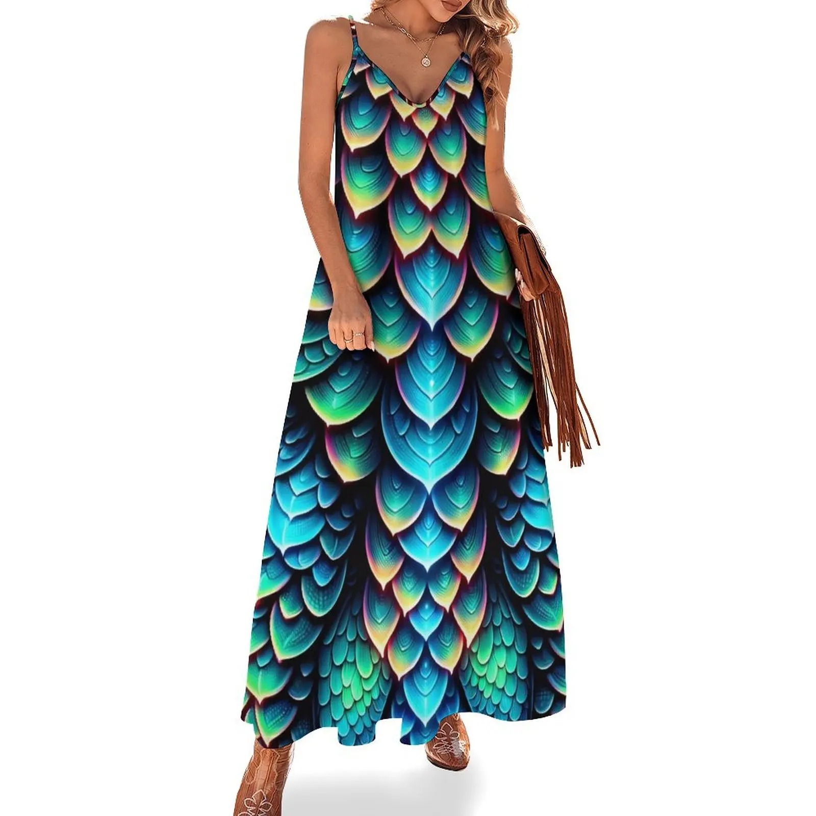 Iridescent Scales Sleeveless Dress womens dress Female dress elegant dresses plus sizes fairy
Iridescent Scales Sleeveless Dress womens dress Female dress elegant dresses plus sizes fairy