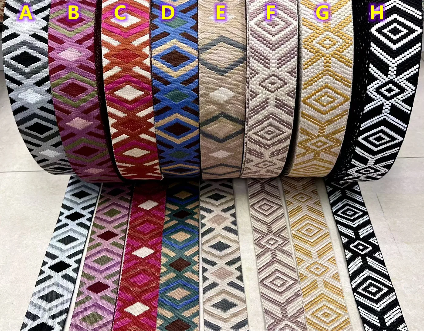 50mm wide 2.2mm thick bag strap ribbon,shoes strap ribbon, fashion jacquard ribbon,jacquard webbing.guitar strap ribbon
50mm wide 2.2mm thick bag strap ribbon,shoes strap ribbon, fashion jacquard ribbon,jacquard webbing.guitar strap ribbon