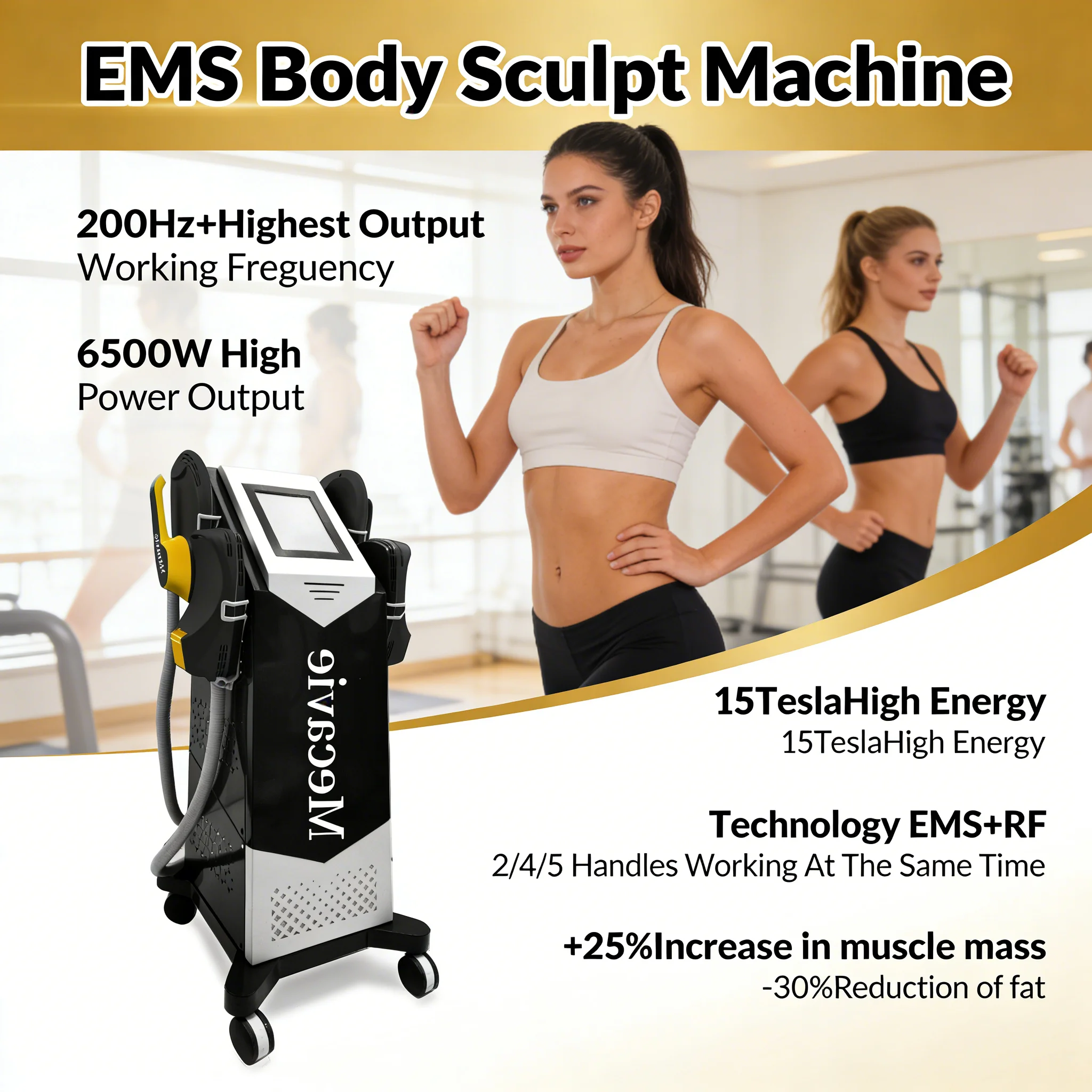 EMSnova 2026 Mecavie Professional 6500W RF Body Machine Ultra Fat Burning Hi-emt Electromagnetic Muscle Stimulation Slim
EMSnova 2026 Mecavie Professional 6500W RF Body Machine Ultra Fat Burning Hi-emt Electromagnetic Muscle Stimulation Slim