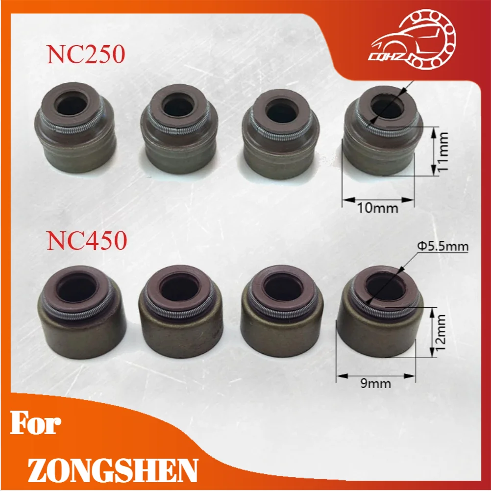Комплект из 4 клапанных сальников NC250 NC450 для мотоциклов ZONGSHEN ZS177MM ZS194MQ-2, KAYO T6, BSE J5, RX3, ZS250GY-3 (4 клапана)
Комплект из 4 клапанных сальников NC250 NC450 для мотоциклов ZONGSHEN ZS177MM ZS194MQ-2, KAYO T6, BSE J5, RX3, ZS250GY-3 (4 клапана)