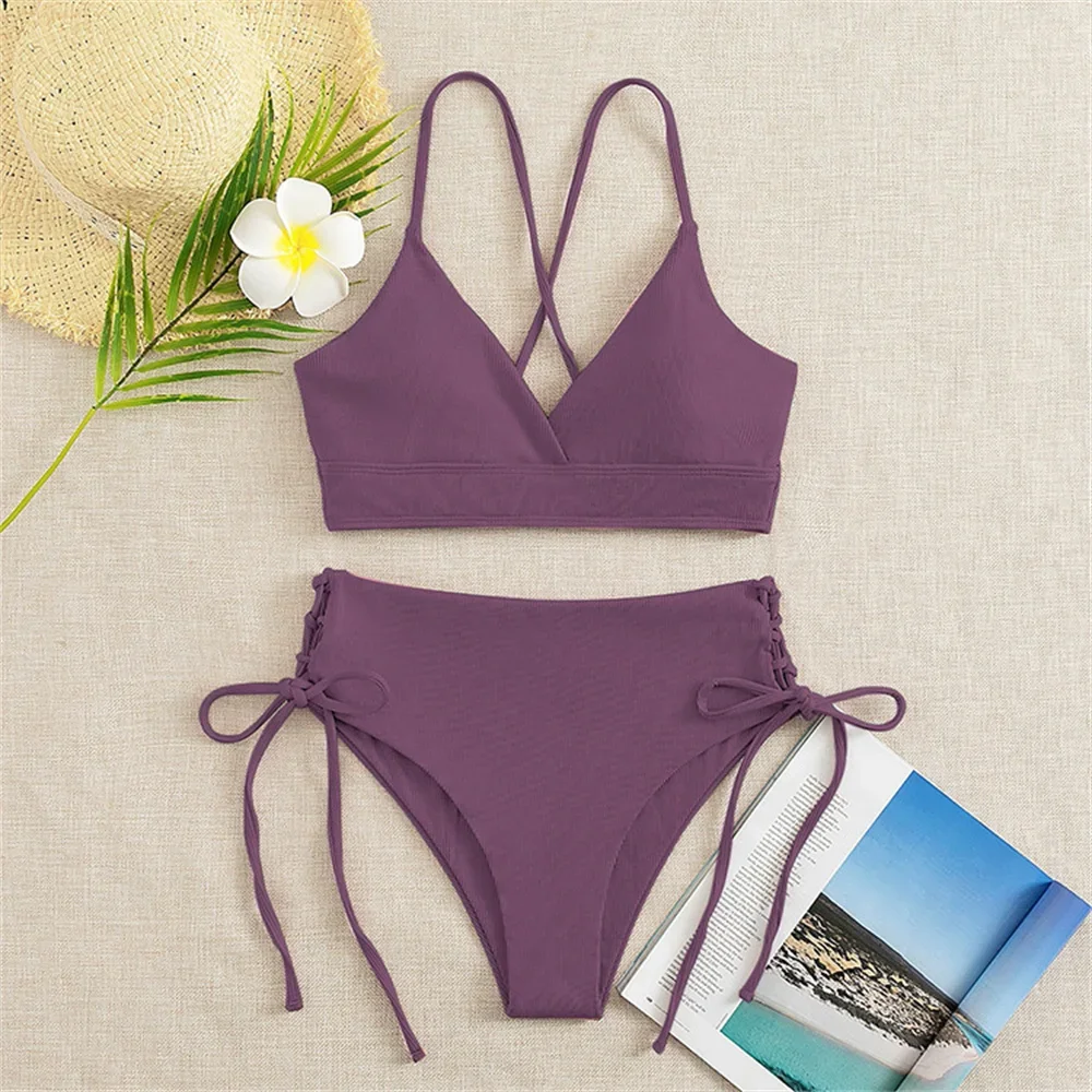 Sexy Sling Bikini Purple Y2K Drawstring Swimsuit Push Up Beach Outfit Bathing Suit Women Vacation Swimwear Sets Bikinis De Mujer
Sexy Sling Bikini Purple Y2K Drawstring Swimsuit Push Up Beach Outfit Bathing Suit Women Vacation Swimwear Sets Bikinis De Mujer