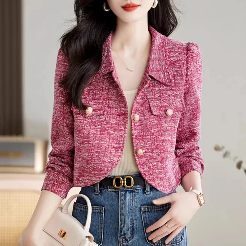 Short jacket women's clothing spring autumn winter 2025 new fashionable short top women clothing jacket
Short jacket women's clothing spring autumn winter 2025 new fashionable short top women clothing jacket