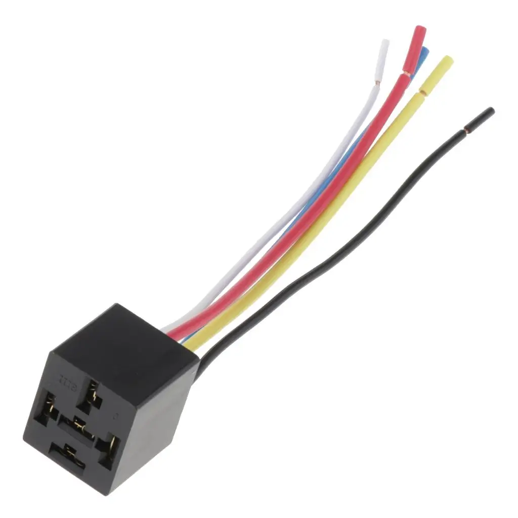 Automotive Relay Socket 5 Wire Plastic Car Relay Connector Rated 40A for Power Supply Systems
Automotive Relay Socket 5 Wire Plastic Car Relay Connector Rated 40A for Power Supply Systems