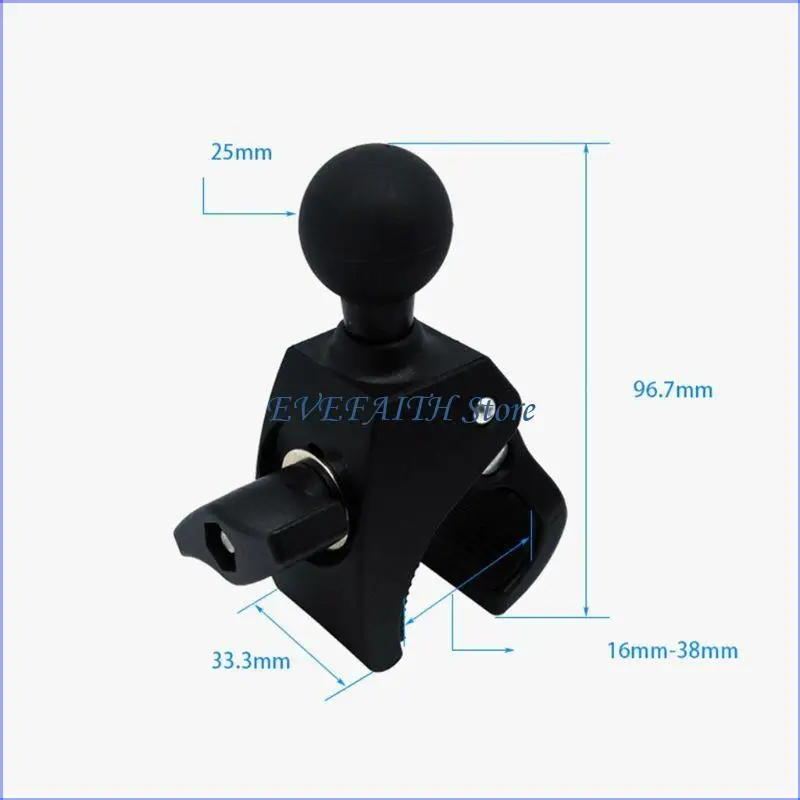 124B Motorcycle Fixed Bracket Rack 25mm Ball for Head Handlebar Phone GPS Sta
124B Motorcycle Fixed Bracket Rack 25mm Ball for Head Handlebar Phone GPS Sta