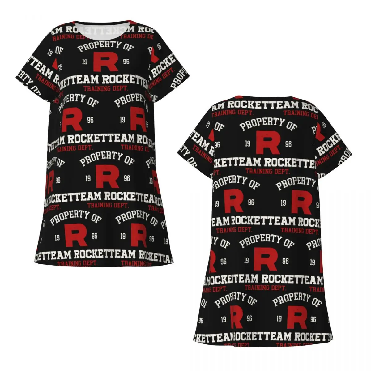 Letter R Team Rocket Logo Short Sleeves Nightdress For Sleeping Sleepshirts Women Short Sleeve Nightgowns Soft Pajama Dress
Letter R Team Rocket Logo Short Sleeves Nightdress For Sleeping Sleepshirts Women Short Sleeve Nightgowns Soft Pajama Dress