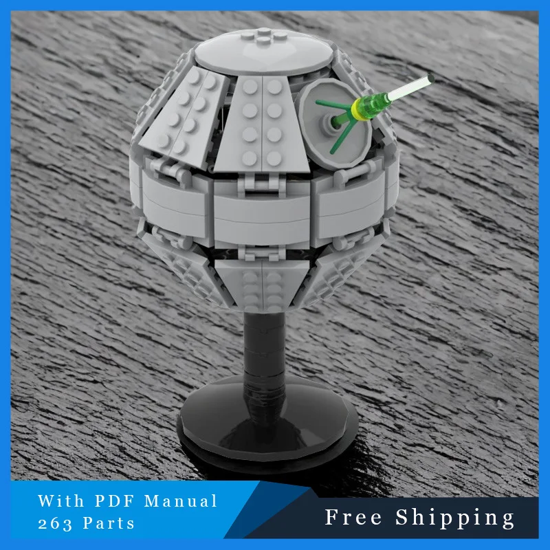 263 детали MOC, креативная серия Star Battle, серая звезда смерти, строительные блоки, модель, обучающие игрушки для самостоятельной сборки, подарки на день рождения для детей
263 детали MOC, креативная серия Star Battle, серая звезда смерти, строительные блоки, модель, обучающие игрушки для самостоятельной сборки, подарки на день рождения для детей