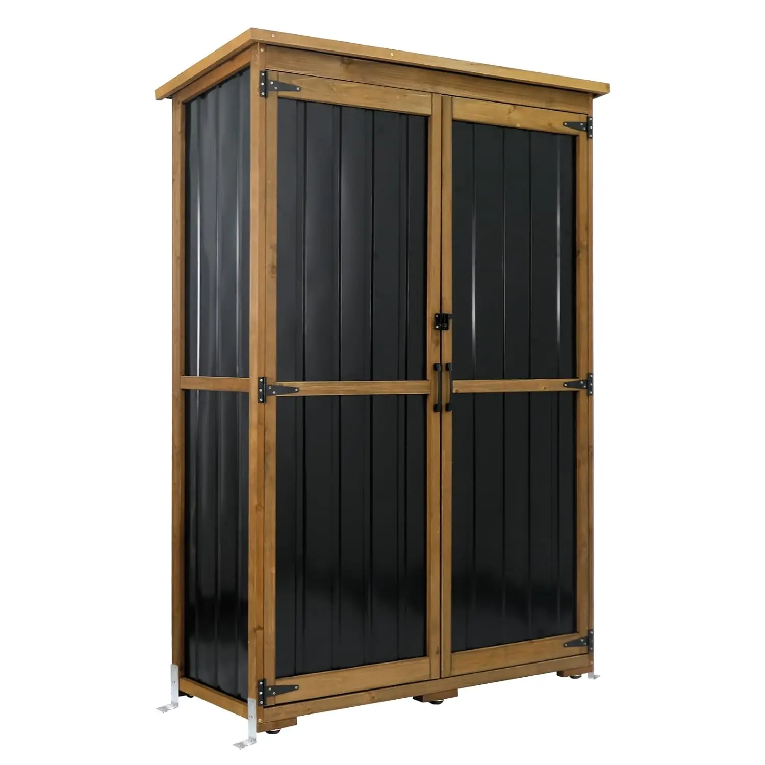 Waterproof Wood Metal Outdoor Storage Cabinet Shed Tool Organizer Adjustable Shelves 49"W x 18"D x 69"H, Customized
Waterproof Wood Metal Outdoor Storage Cabinet Shed Tool Organizer Adjustable Shelves 49"W x 18"D x 69"H, Customized