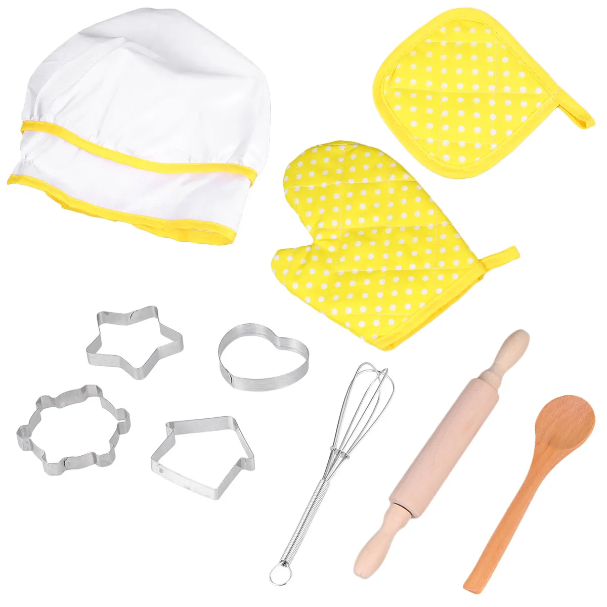 11Pcs Kids Kitchen Aprons Cooking Baking Apron Comprehensive Protection Ideal Recreational Activities Easy Clean
11Pcs Kids Kitchen Aprons Cooking Baking Apron Comprehensive Protection Ideal Recreational Activities Easy Clean