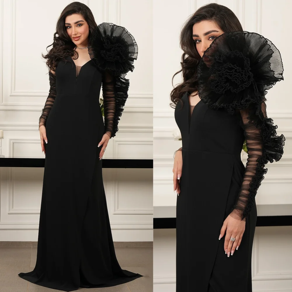 Customized Exquisite Jersey Flower Pleat A-line Sweetheart Long Dresses Bespoke Occasion High Quality
Customized Exquisite Jersey Flower Pleat A-line Sweetheart Long Dresses Bespoke Occasion High Quality