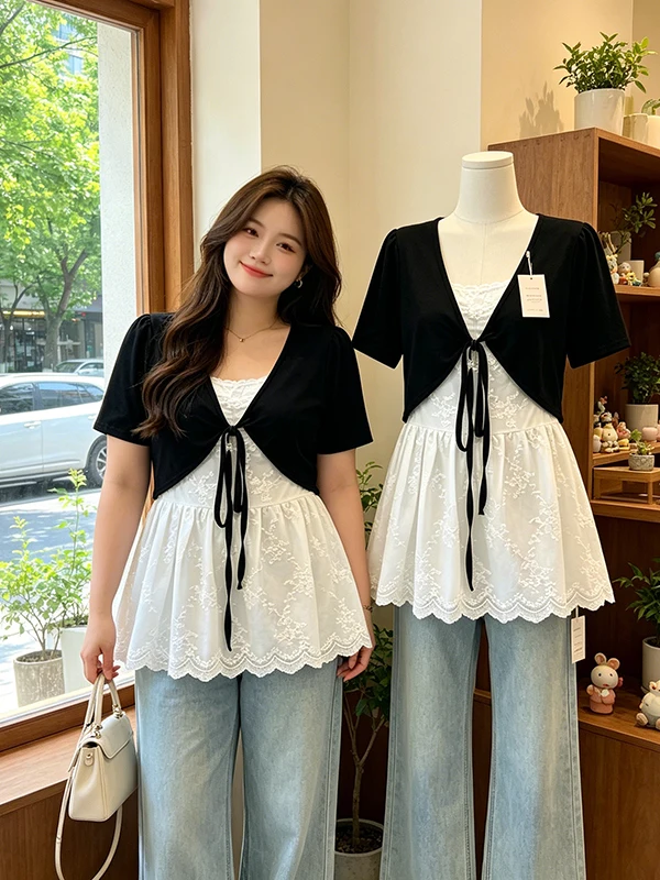 Loose plus Size T-Shirt Women's Summer Short Sleeve Pullover Color Block V-Neck Casual Comfortable Breathable Fashion Top
Loose plus Size T-Shirt Women's Summer Short Sleeve Pullover Color Block V-Neck Casual Comfortable Breathable Fashion Top