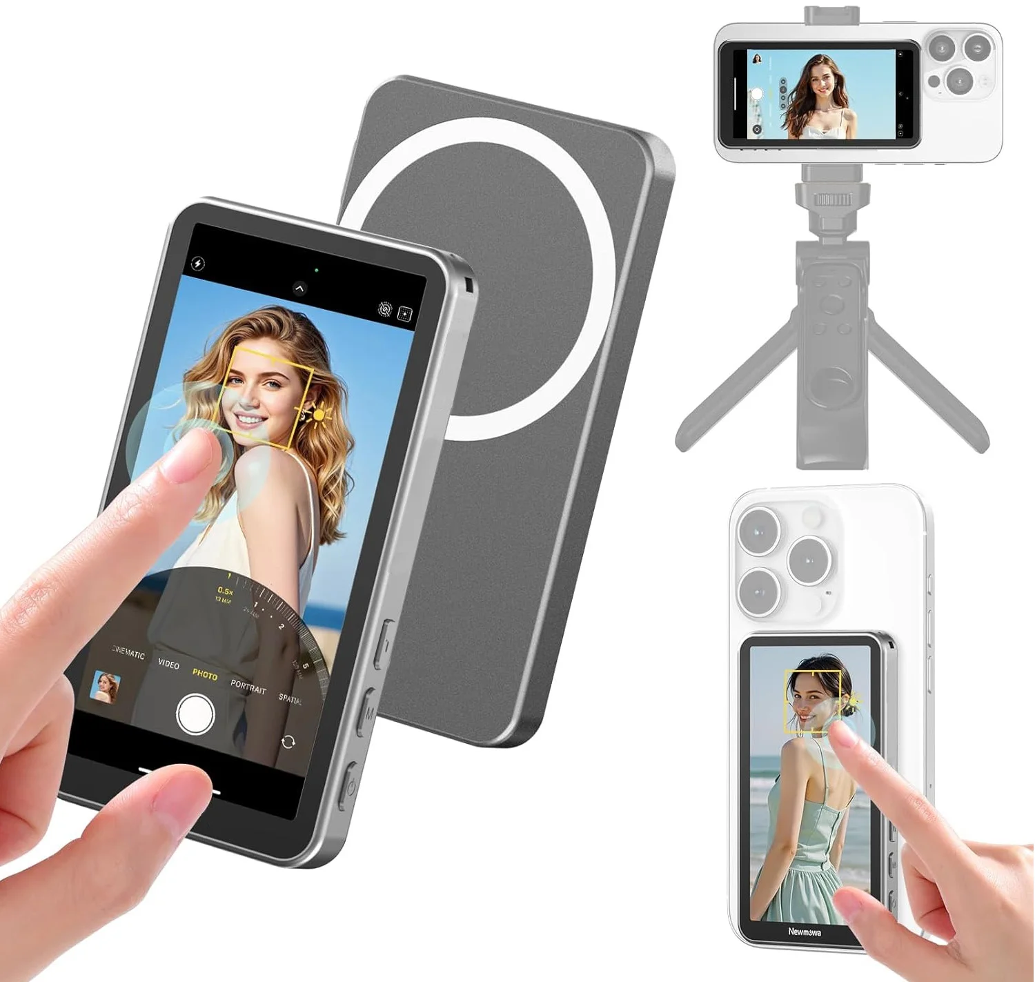 AHXJKA 4 Inch Touch Magnetic Vlog Selfie Monitor Screen Supports iPhone Android Back Camera Live For Selfie Live Video
AHXJKA 4 Inch Touch Magnetic Vlog Selfie Monitor Screen Supports iPhone Android Back Camera Live For Selfie Live Video