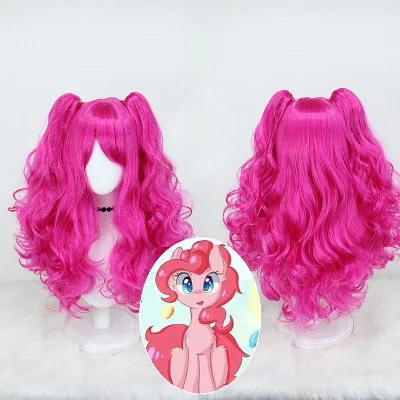 1 piece Pink Double Ponytail Long Wavy Wig - My Little Pony Anime Pinkie Pie Cosplay Hairpiece
1 piece Pink Double Ponytail Long Wavy Wig - My Little Pony Anime Pinkie Pie Cosplay Hairpiece