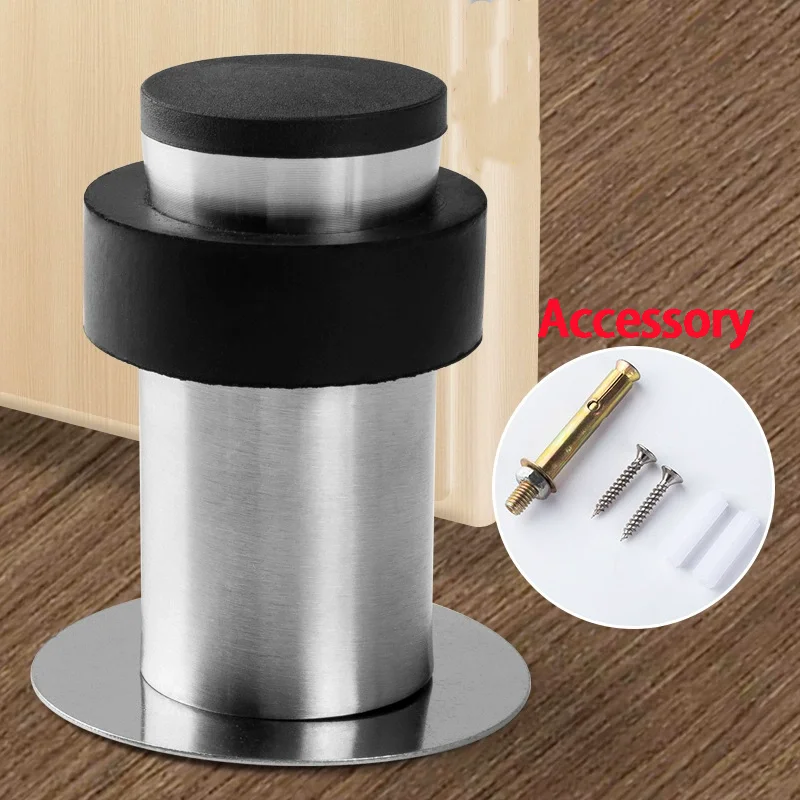 Rubber Door Stopper Stainless Steel Door Protective Pad Wall Protector Anti-collision Door Holder Round Door Stops Hardware
Rubber Door Stopper Stainless Steel Door Protective Pad Wall Protector Anti-collision Door Holder Round Door Stops Hardware