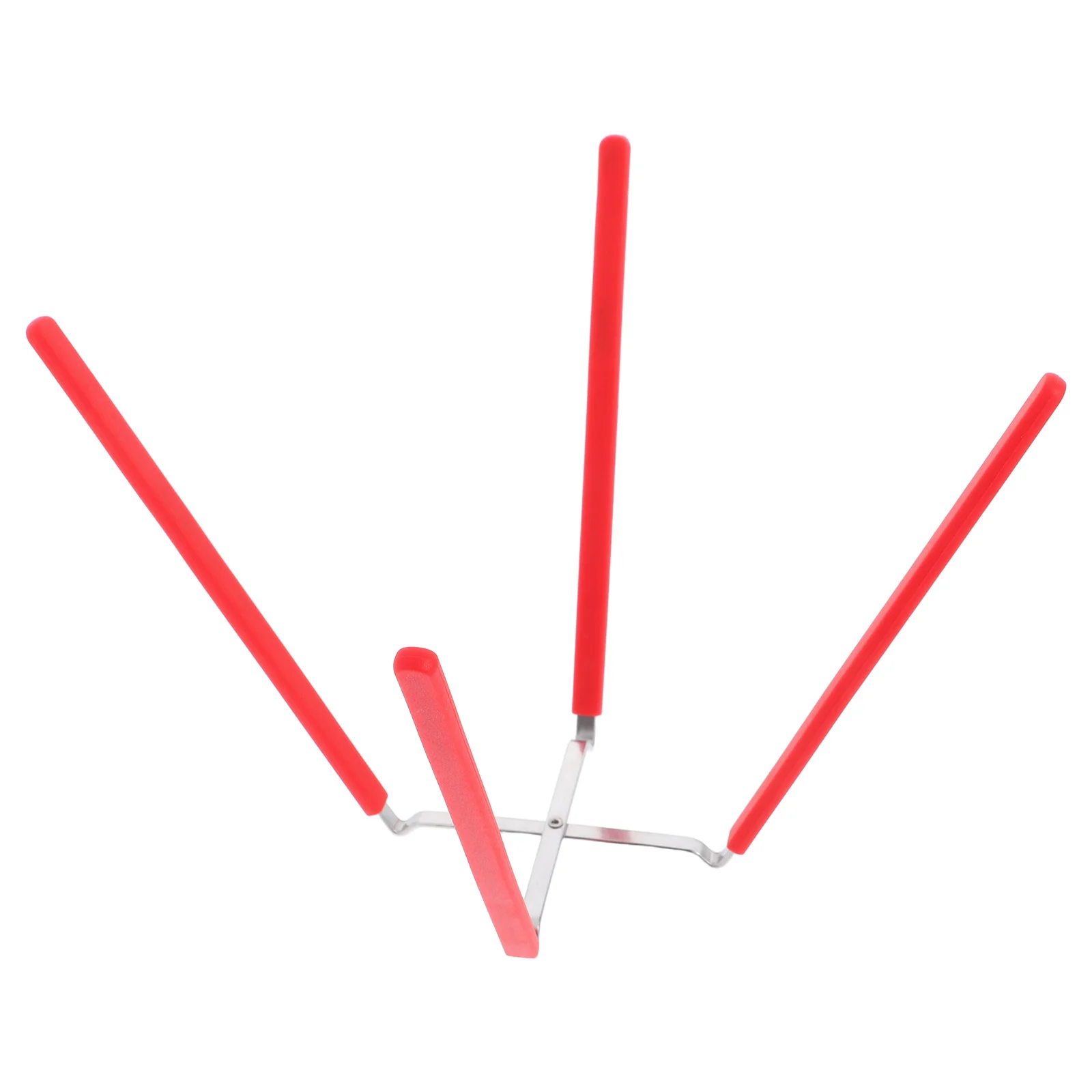 Chiffon Cooling Stand Stainless Steel Foldable 4 Claw Cake Holder Red Baking Rack For Home Bakers Inverted Cake Pan Support 
Chiffon Cooling Stand Stainless Steel Foldable 4 Claw Cake Holder Red Baking Rack For Home Bakers Inverted Cake Pan Support