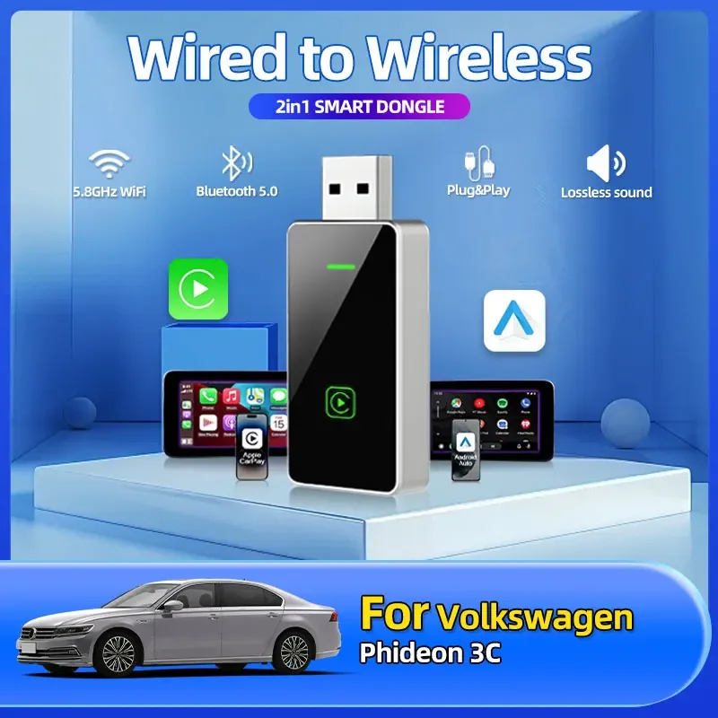 2025 Wireless Car Play Wireless Adapter Smart Mini Box Plug And Play WiFi Fast Connect Car Accessories For Volkswagen Phideon 3C
2025 Wireless Car Play Wireless Adapter Smart Mini Box Plug And Play WiFi Fast Connect Car Accessories For Volkswagen Phideon 3C